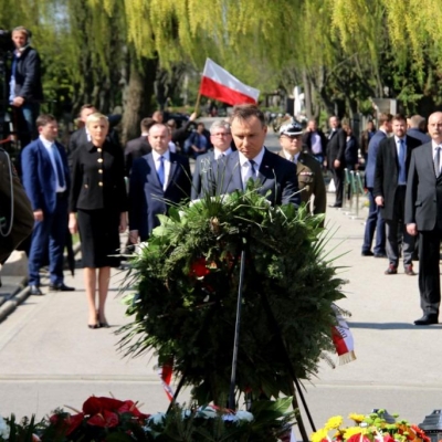 10.04.2017, Prezydent RP, Powązki Wojskowe 