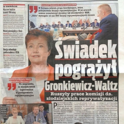 FAKT: Świadek pogrążył Gronkiewicz-Waltz. Ruszyły prace komisji ds. złodziejskich reprywatyzacji